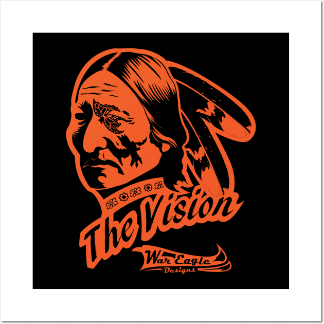 The Vision (Orange) Wall Art by melvinwareagle